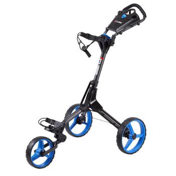 Cube Golf Push Trolley - Charcoal/Blue + FREE Gift Pack