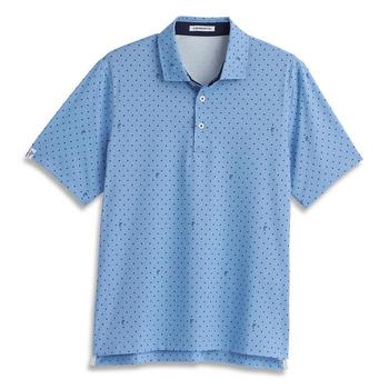 Ashworth Signature Golfman Golf Polo - Chambray Blue