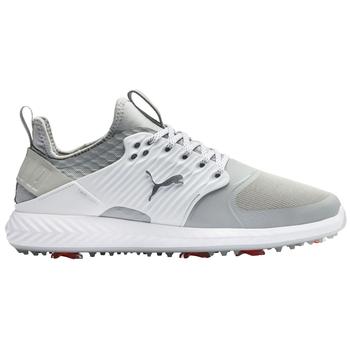 Puma Ignite PWRAdapt Caged Golf Shoe - White/Grey/Silver