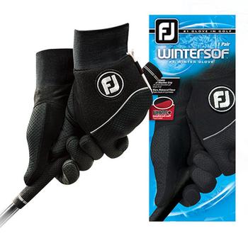 FootJoy Wintersof Men's Golf Gloves Pair - Black