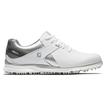 FootJoy Pro SL Ladies Golf Shoes - White/Silver/Grey