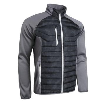 Sunderland Zermatt Padded Golf Jacket - Black Camo/Gunmetal/Silver