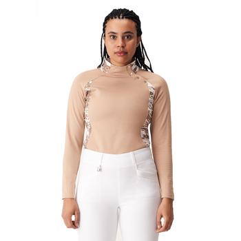 Rohnisch Megan Ladies Golf Top - Beige Earth
