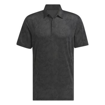 Ultimate365 Pine Print Golf Polo - Carbon/Black