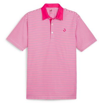 Puma Pure Stripe Polo - Garnet Pink