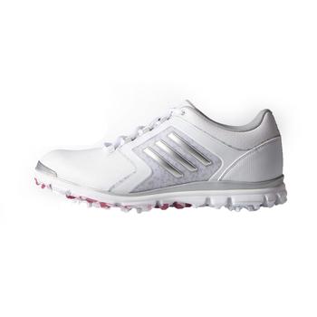 Womens adidas Adistar Tour Golf Shoes - White / Silver / Rose