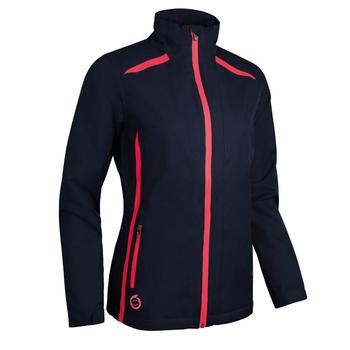 Sunderland Ladies Killy Waterproof Golf Jacket - Navy/Tropics