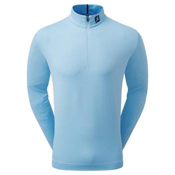 FootJoy Tonal Print Knit Chill Out Golf Sweater - True Blue