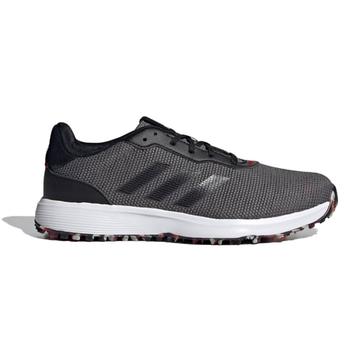 Adidas S2G Spikeless Golf Shoes - Grey/Black/Scarlet