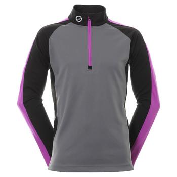 Sunderland Aspen Golf Midlayer - Gunmetal/Black/Ultraviolet