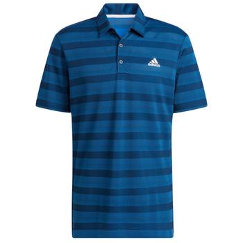 adidas 2 Colour Stripe Golf Polo - Navy