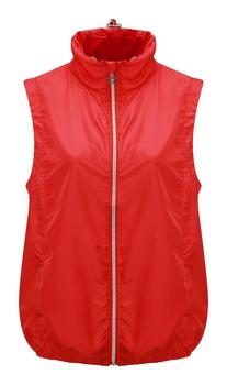 Swing Out Sister Womens Daisy Packable Gilet - Red