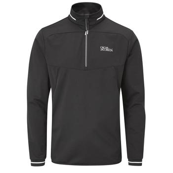 Oscar Jacobson Rolfe Tour 1/4 Zip Golf Jacket - Black