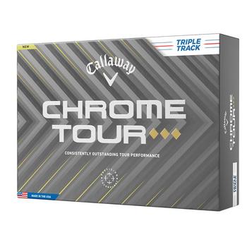 Callaway Chrome Tour Triple Diamond Triple Track Golf Balls - White