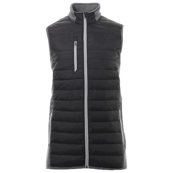 Sunderland Anton Padded Golf Gillet - Black/Gunmetal/Silver