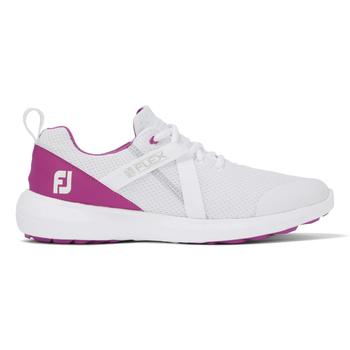 FootJoy FJ Flex Ladies 2020 Golf Shoes - White/Fuschia