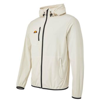 Ellesse Losali Full Zip Hooded Golf Jacket - Stone