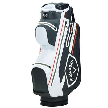 Callaway Chev Dry 14 Waterproof Golf Cart Bag 2021 - Charcoal/White/Orange