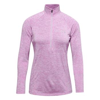 Under Armour Womens Tech Twist Half Zip Golf Top - Purple