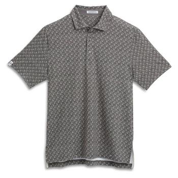 Ashworth Paisley Golf Polo - Charcoal