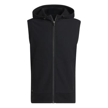 adidas Hoodie Golf Vest Mens - Black