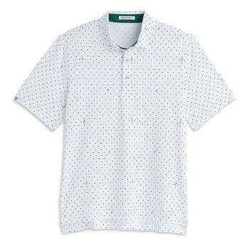 Ashworth Signature Golfman Golf Polo - White/Club Green