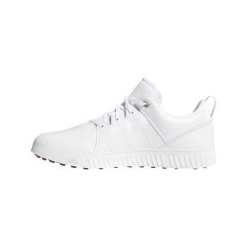 Adidas Adicross PPF Junior Golf Shoes - White/Silver