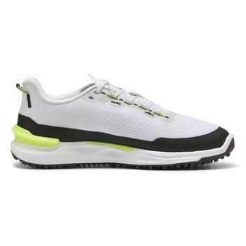 Puma Ignite Elevate X Golf Shoes - Puma White/Puma Black/Safety Yellow