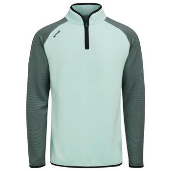 Strio Half Zip Midlayer - Misty Green/Black