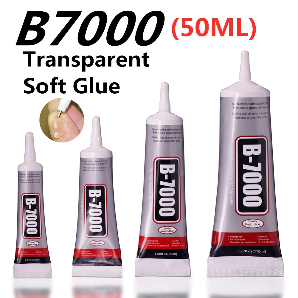 50ml b7000 glue Mobile phone screen Superglue b-7000 adhesive telephone glass glue repair point diamond jewelry DIY glue