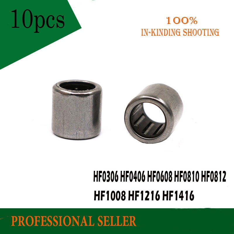 10pcs HF0306 HF0406 HF0608 HF0610 HF0612 HF0810 HF0812 HF081412 HF1008 HF1012 HF1212 HF1416 Single ONE Way Needle Bearing