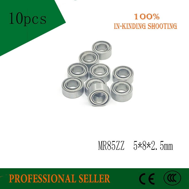 Free shipping 10PCS MR85 ZZ 5*8*2.5mm MR85ZZ deep groove ball bearing 5x8x2.5mm miniature bearing mr85-2z L-850ZZ