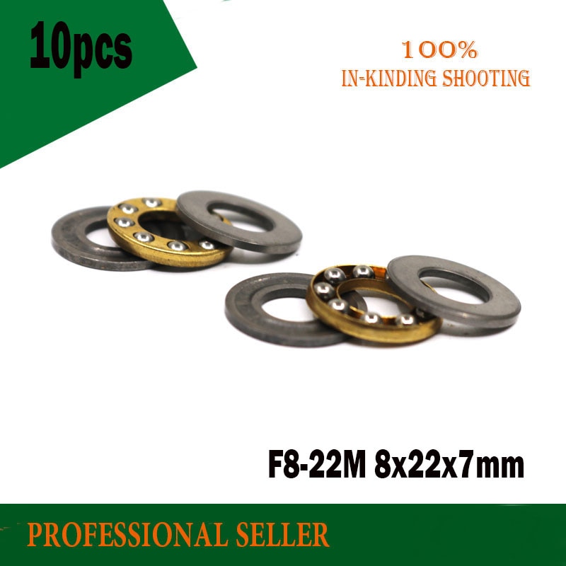 10pcs F8-22M f8-22 M high quality thrust ball bearing 8x22x7mm miniature bearing