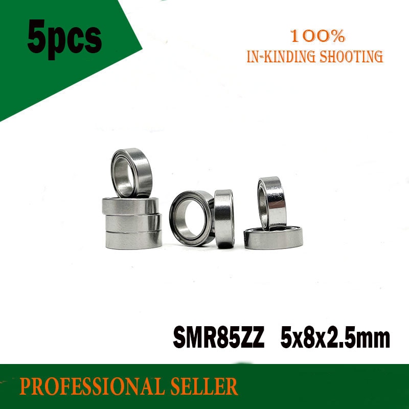 Free shipping 5pcs SMR85ZZ SMR85 ZZ S675ZZ B675ZZ ABEC-3 Stainless steel 440C miniature bearing 5x8x2.5 mm