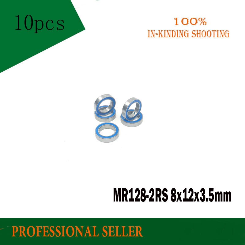 Free shipping 10pcs/lot MR128-2RS 678-2RS MR128 ABEC-3 678 deep groove ball bearing 8x12x3.5 mm miniature bearing