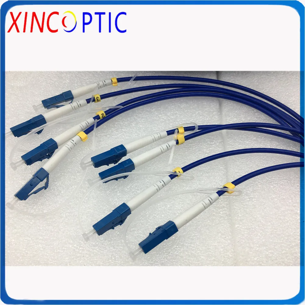 4 core 3M Single Mode Armored Patch Cord 4 core SM PVC Jacket SC LC FC ST 4 fibers 3 Meters Armored Optical Fiber Jumper Cable