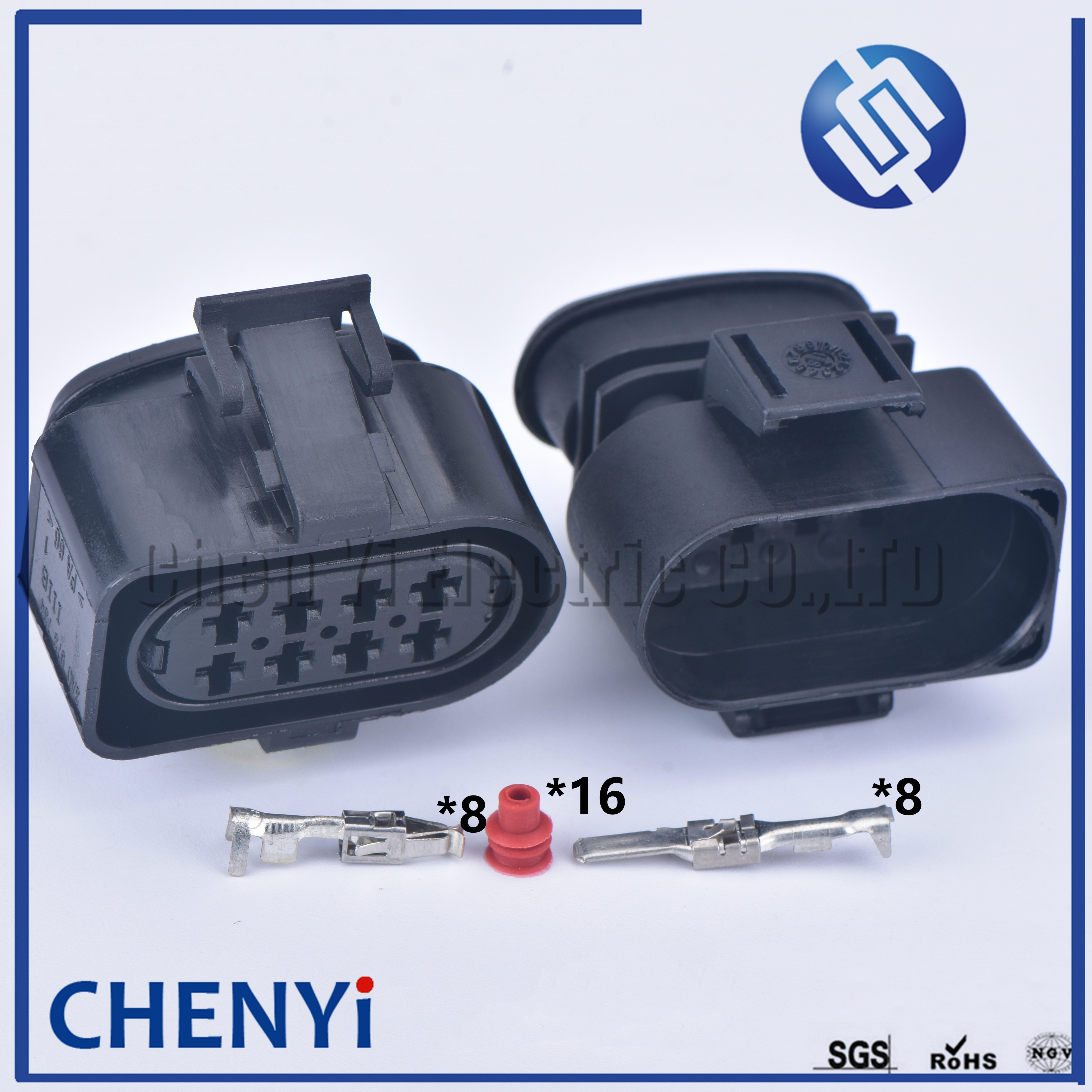 1 set 8 Pin 3.5mm 3A0 973 834 3A0 973 734 Waterproof Automobile Electrical Connector Sockets 3A0973834 3A0973734
