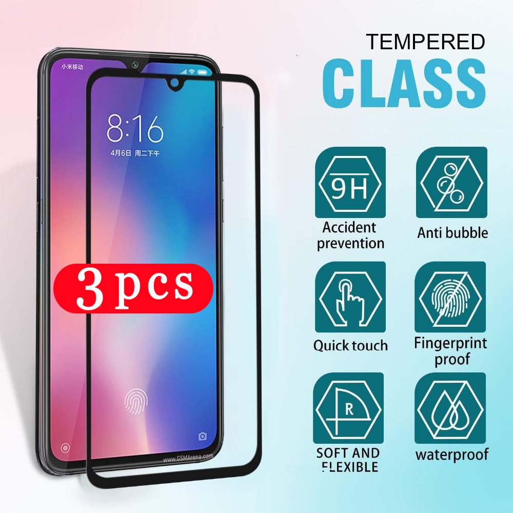 3Pcs cover protective film for huawei nova 5 5i pro 5Z 5T 4 4e 3 3i 3e tempered glass phone screen protector smartphone on glass