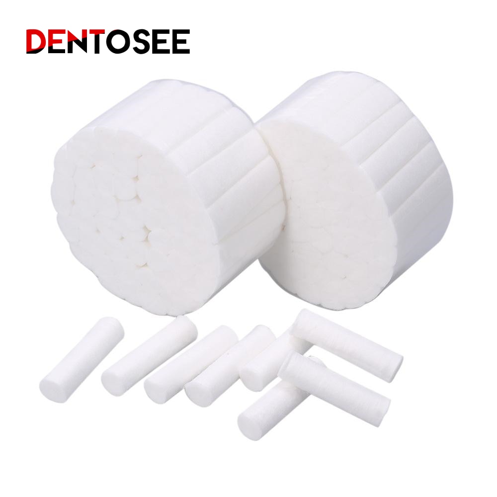 200pcs/4bags Dental Cotton Roll Surgical Cotton Rolls 100% Cotton High absorbent Dentist material Teeth Whitening Product