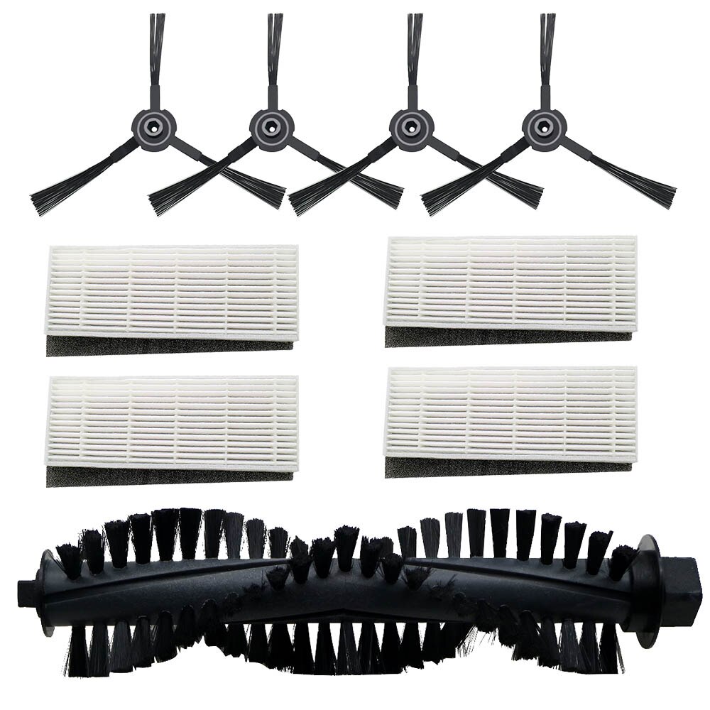 Main Brush dust HEPA Filter Side Brush for ILIFE a4s Robot Vacuum Cleaner Parts chuwi ilife a4s filters accessories