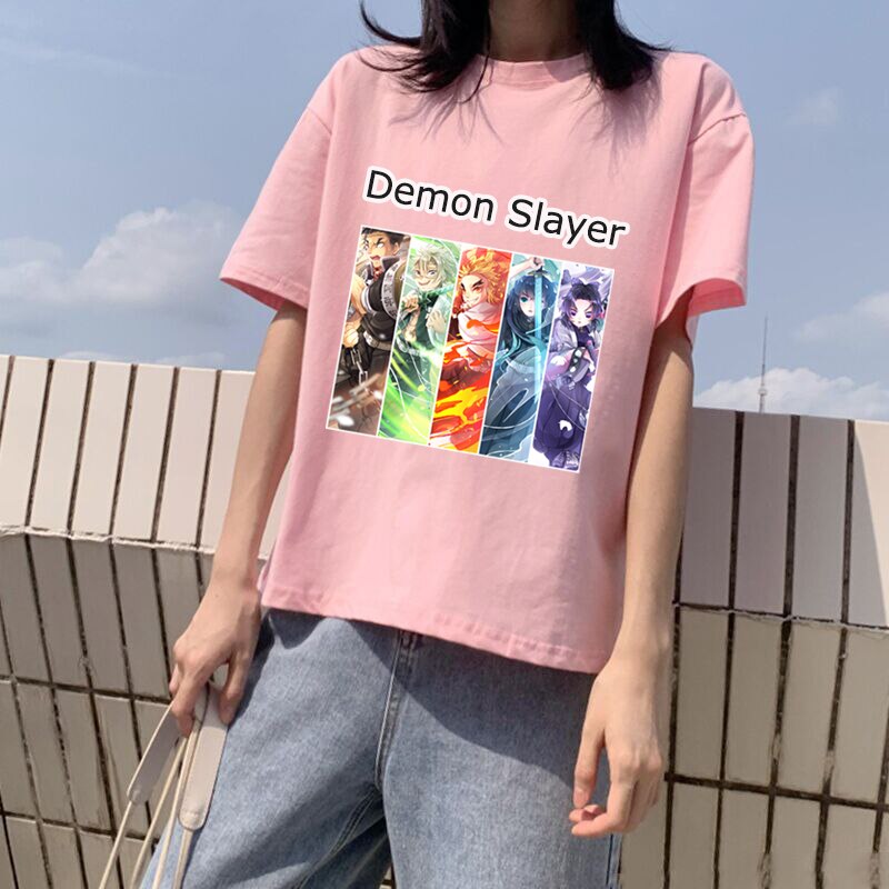 Demon Slayer Modal fashion Women 2020 Summer Short Sleev