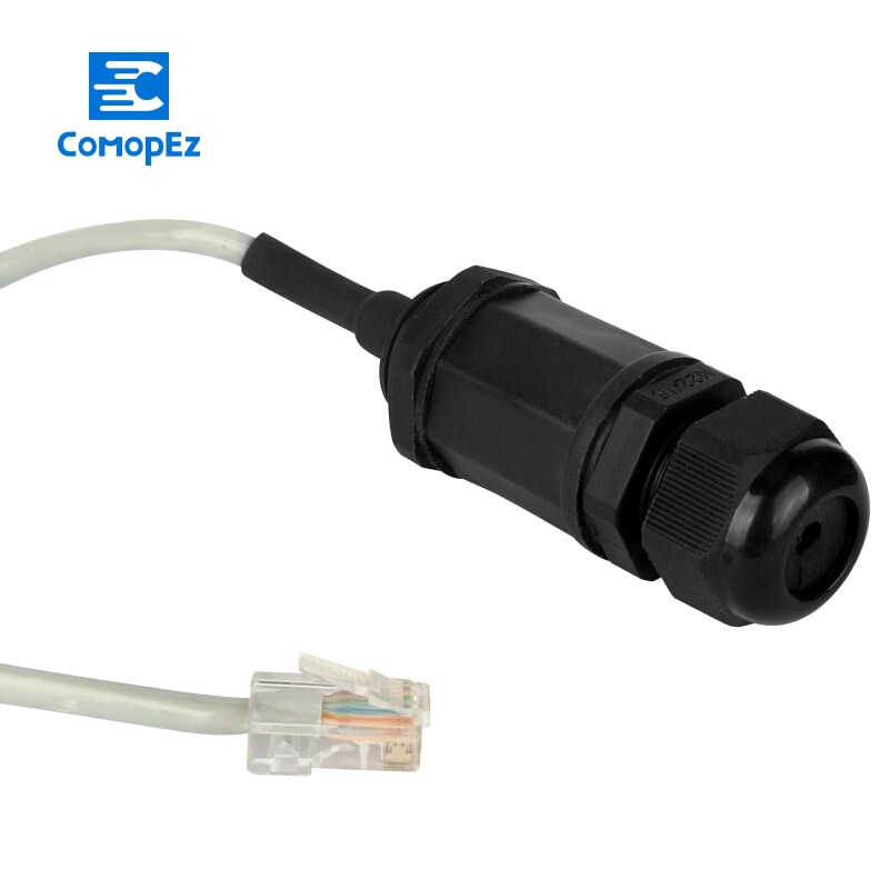 1PCS Network Waterproof Connector RJ45 Cable Connector M20 Flame Retardant LAN Panel Mount Wire Connector