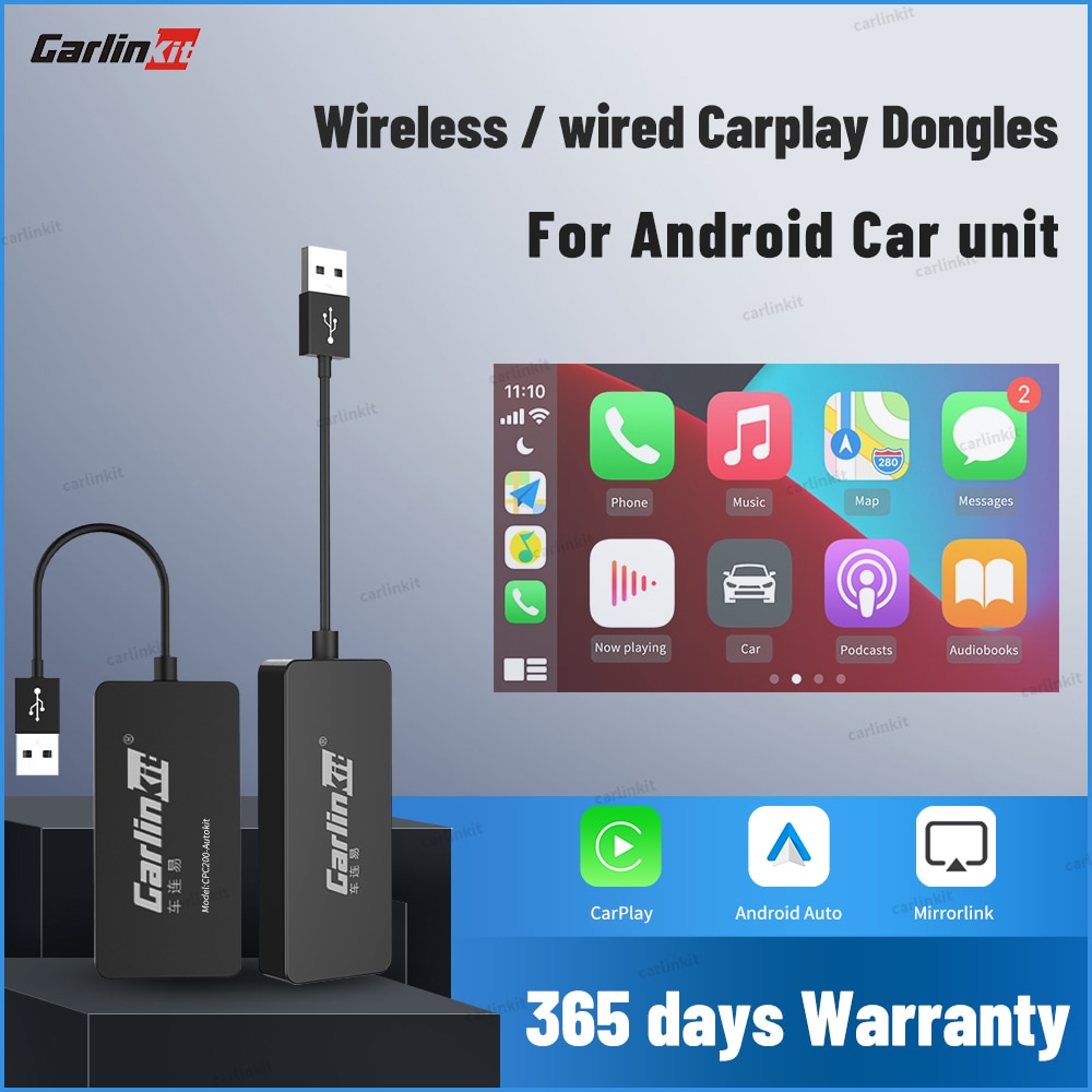 Carlinkit Wireless CarPlay Dongle Android Auto for Android System Screen Multimedia Wifi connect Autokit Support Mirror Link Map