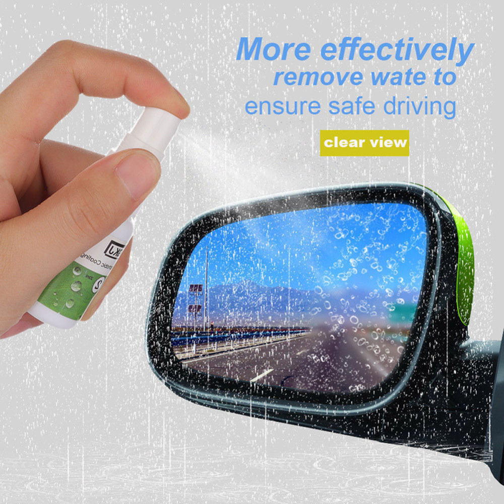 Car Glass Windshield Rearview Mirror Side Windows Waterproof Rainproof Nano Hydrophobic Coating Auto Maintenance Accessories