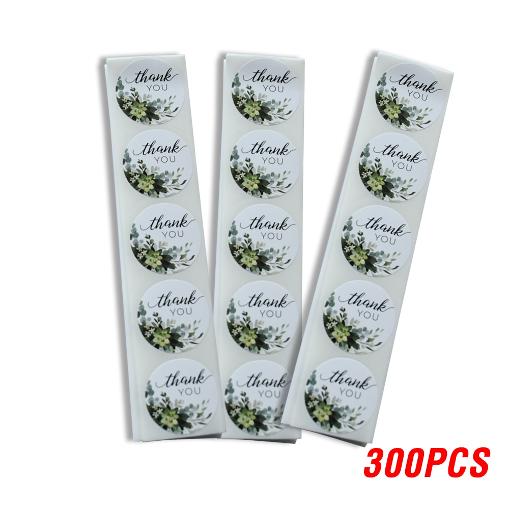 50-500pcs thank you stickers handmade seal labels custom sticker scrapbooking for gift decoration stationery sticker