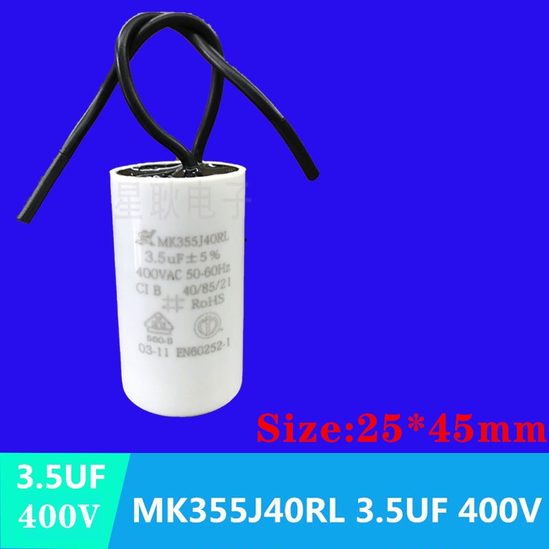 MK265N40RL 2.6uF 400V MK355J40RL 3.5uf 400V Water Pump Motor Operating Capacito Fitting 25x45mm or 25x50mm For Wilo