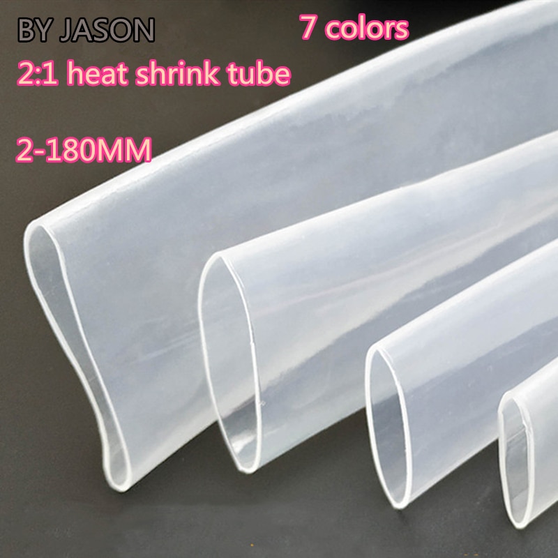 1 Meter heat shrink tube transparent Clear heat shrinkable tubing Wrap Wire kits 2:1 Wrap Wire Sell Connector cable sleeve