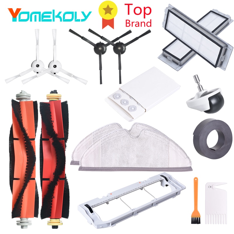 For Roborock S6 MAXV S6 PURE S6 S5 MAX S5 S4 E4 E35 E2 Xiaomi Mijia 1/1S Robot Vacuum Cleaner All Replace Parts Accessories Kits