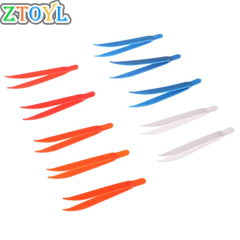 10pcs/Lot Children'S Tweezers For Games 7.8cm Plastic Kit Fine Motor Skill Teaching Learning Educational Toys Accessories