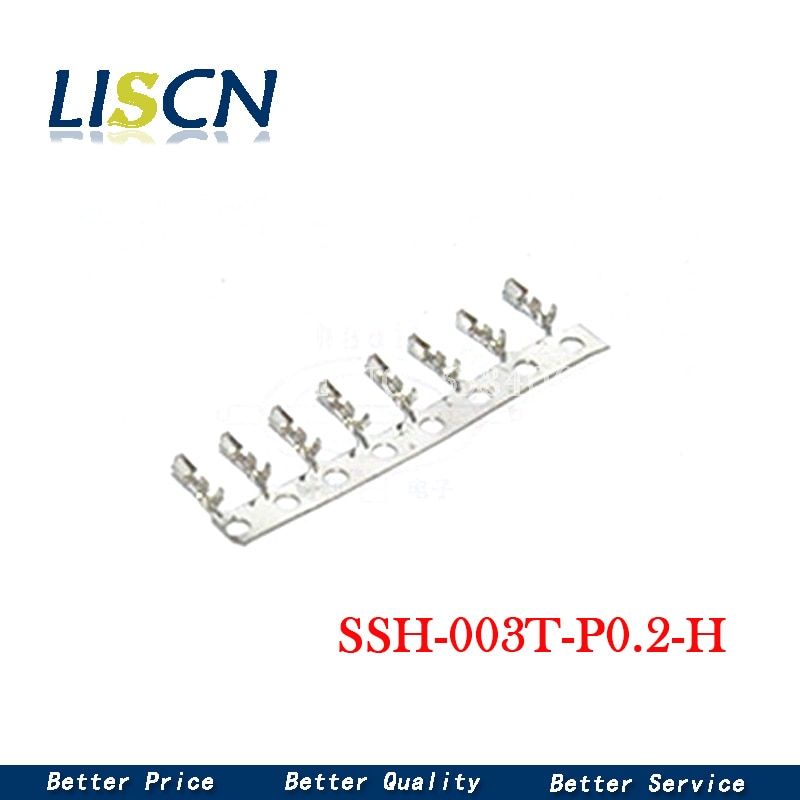 50PCS JST connector SSH-003T-P0.2-H terminal pin wire gauge 28-32AWG